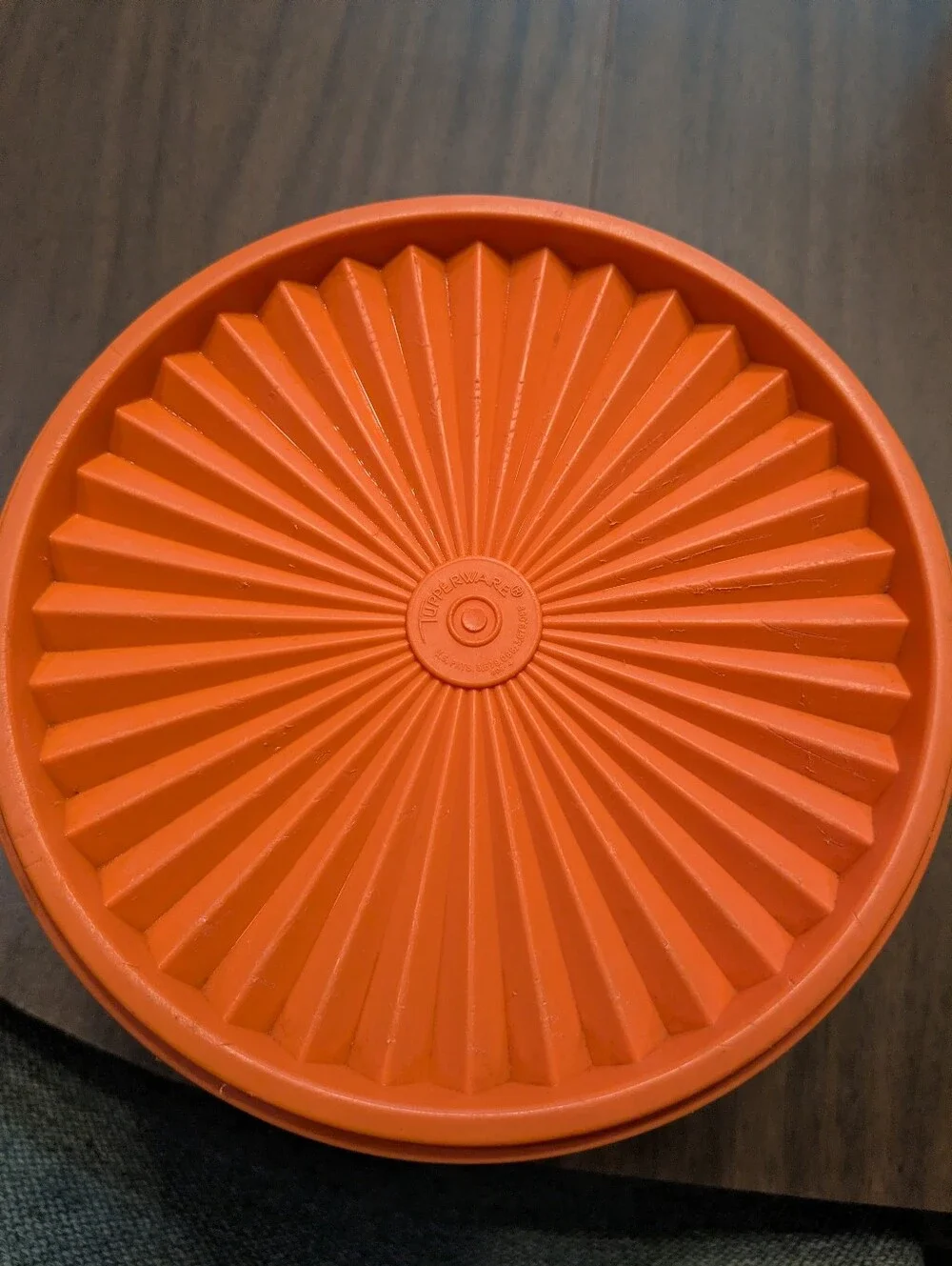 Vintage Orange Tupperware Canister